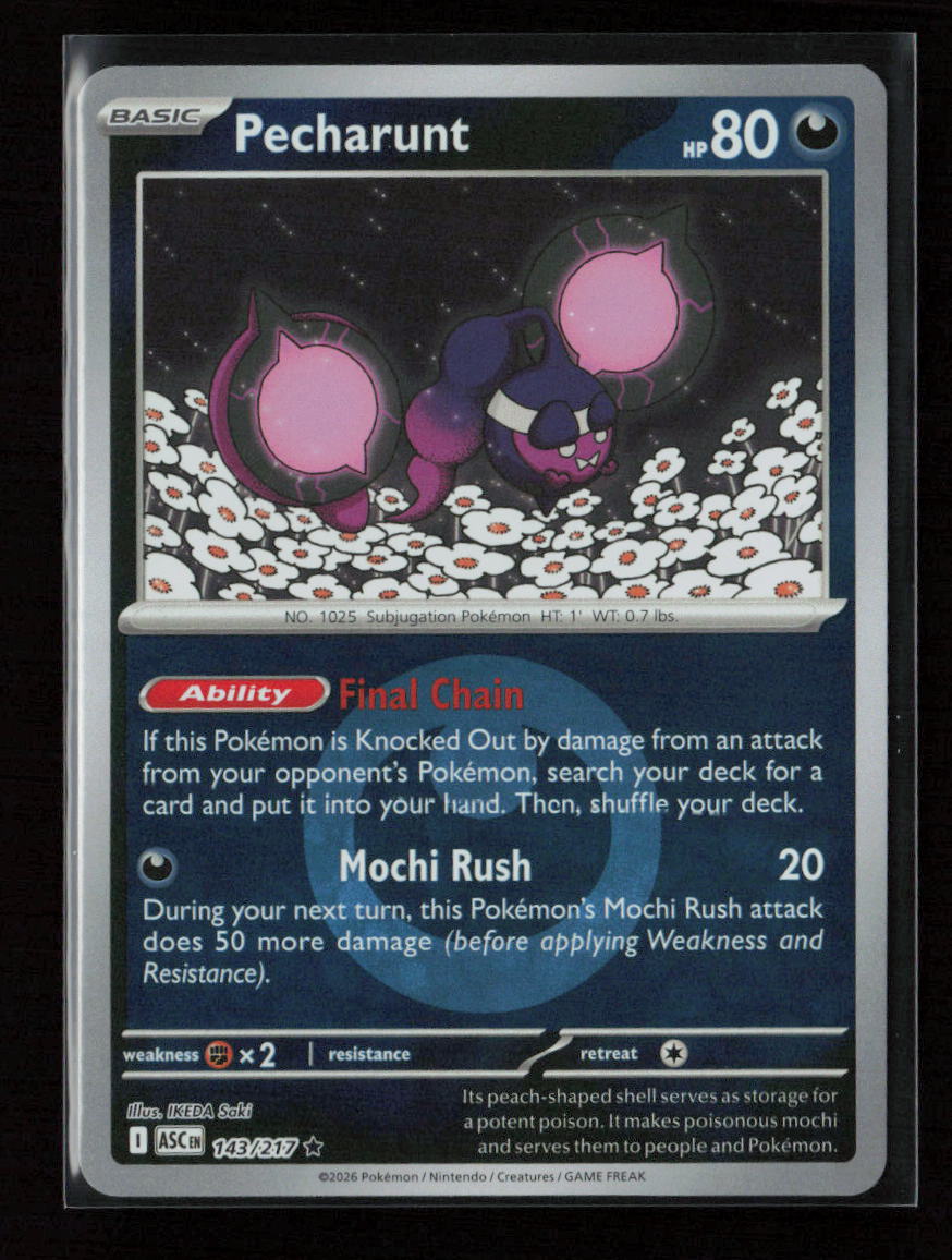 Pecharunt Rare ME: Ascended Heroes 143/217 NM