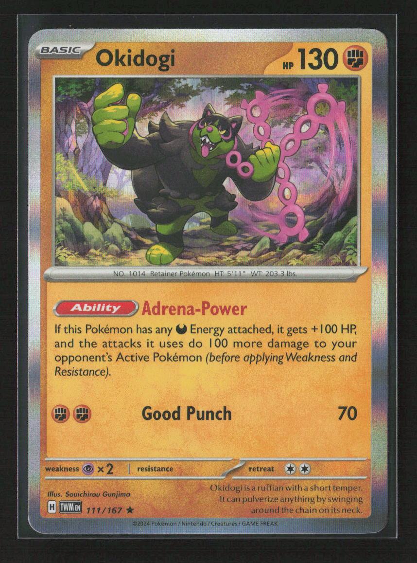 Okidogi Rare SV06: Twilight Masquerade 111/167 NM - Kang's Collectibles