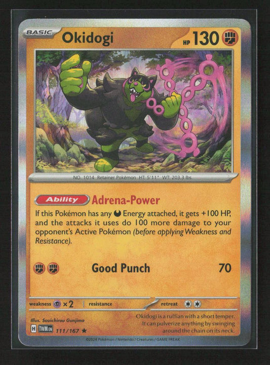 Okidogi Rare SV06: Twilight Masquerade 111/167 NM - Kang's Collectibles