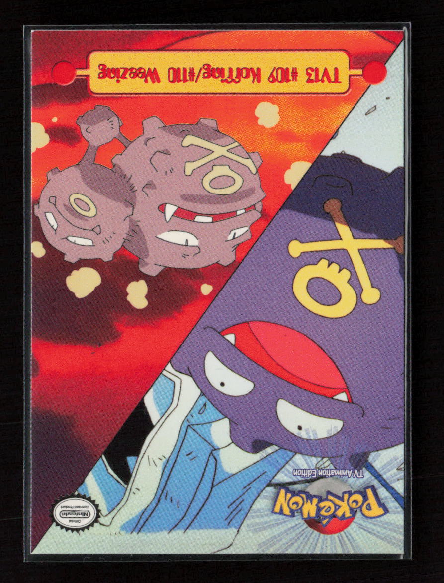 Koffing / Weezing Topps Pokemon TV Animation Edition Series 1 TV13 LP (Back)
