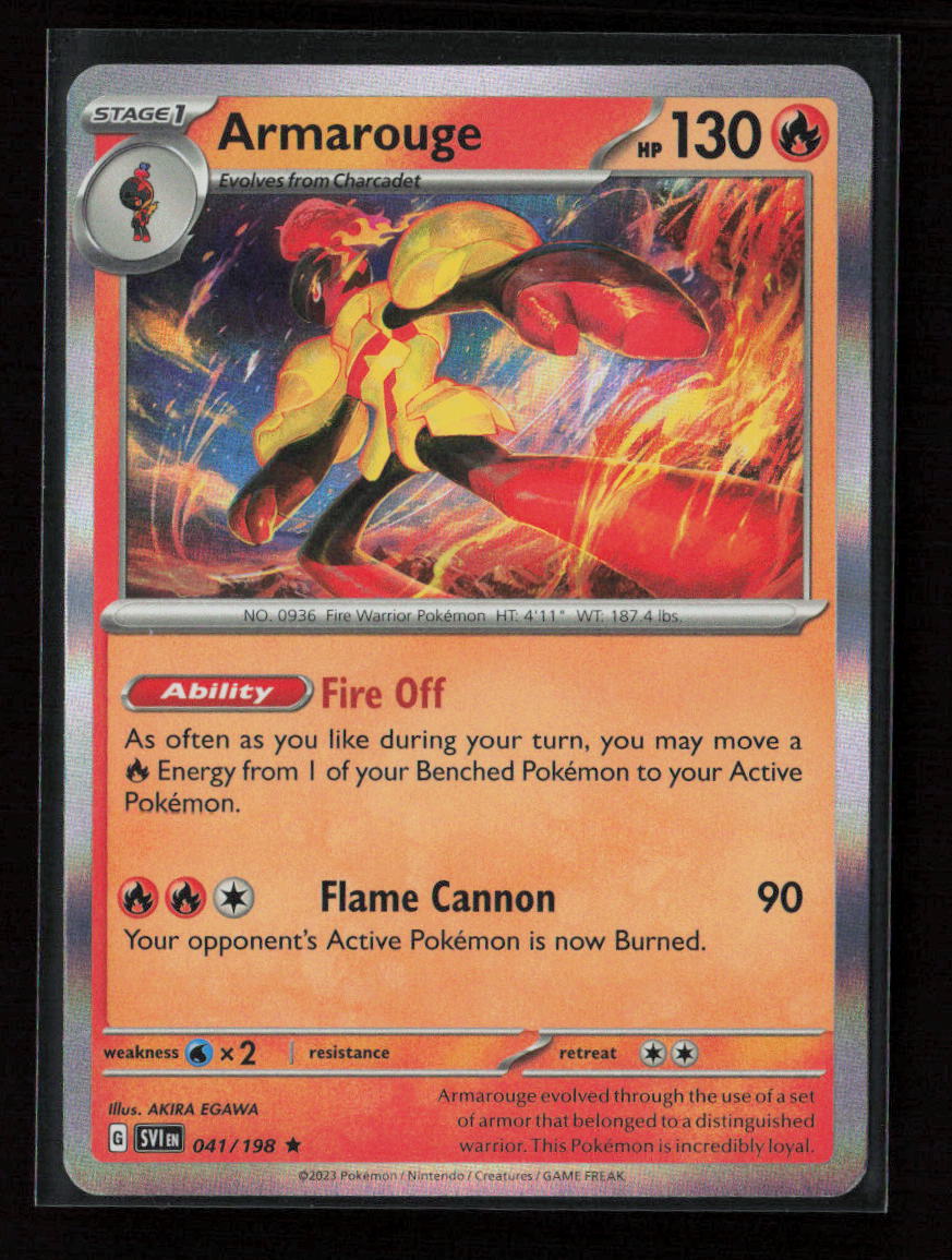 Armarouge - Rare SV01: Scarlet & Violet Base Set 041/198 LP