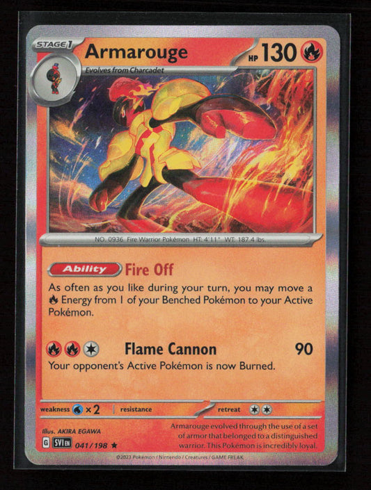 Armarouge - Rare SV01: Scarlet & Violet Base Set 041/198 LP