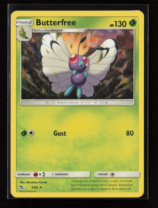 Butterfree Rare Hidden Fates 3/68 LP