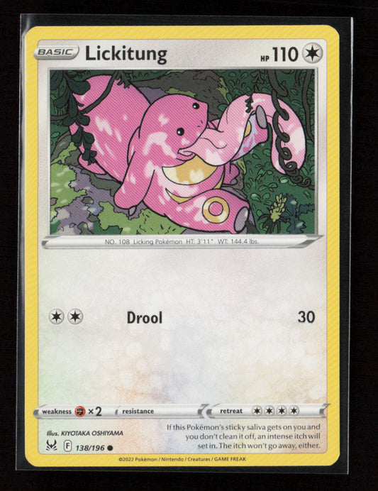 Lickitung Common SWSH11: Lost Origin 138/196 LP