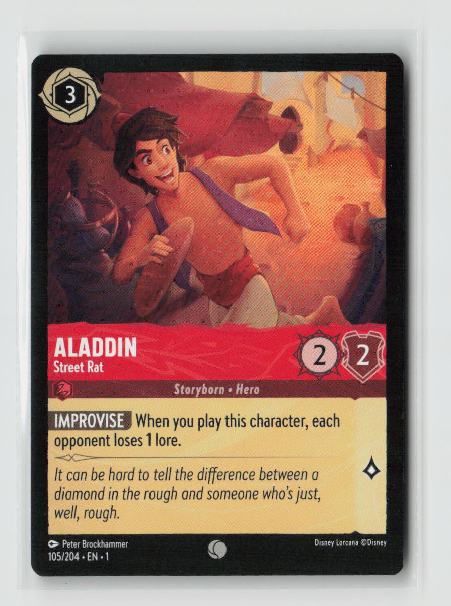 Aladdin - Street Rat Common The First Chapter 105/204 NM