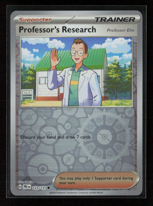 Professor's Research [Professor Elm] Common SV: Prismatic Evolutions 123/131 NM - Kang's Collectibles
