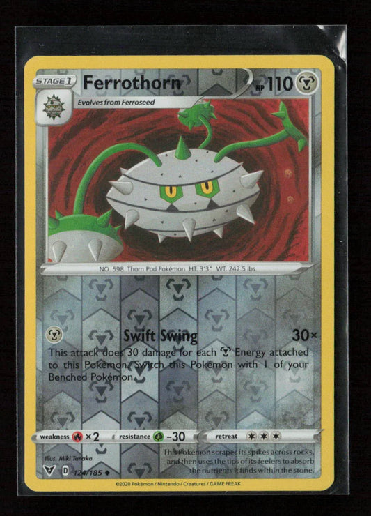 Ferrothorn Uncommon SWSH04: Vivid Voltage 124/185 LP - Kang's Collectibles