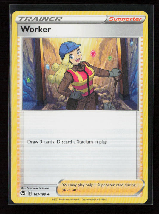 Worker Uncommon SWSH12: Silver Tempest 167/195 LP
