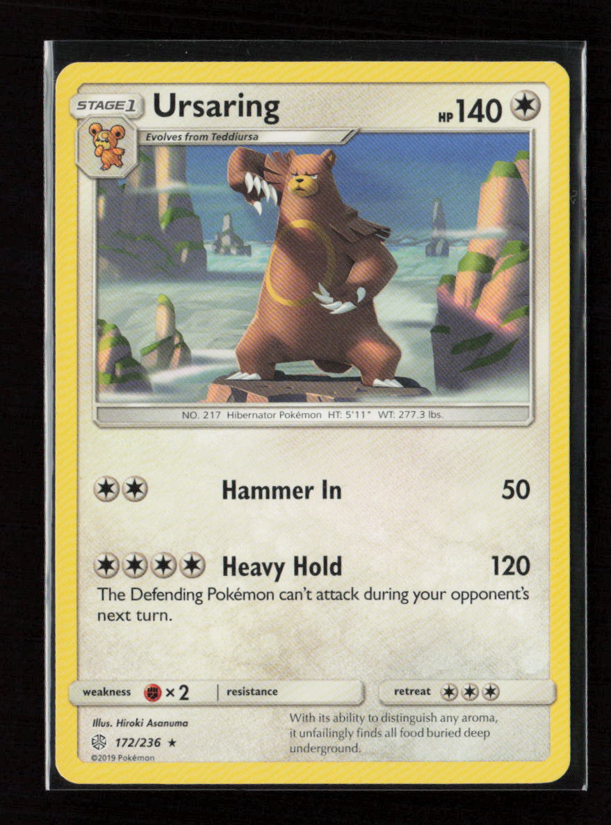 Ursaring Rare SM - Cosmic Eclipse 172/236 LP