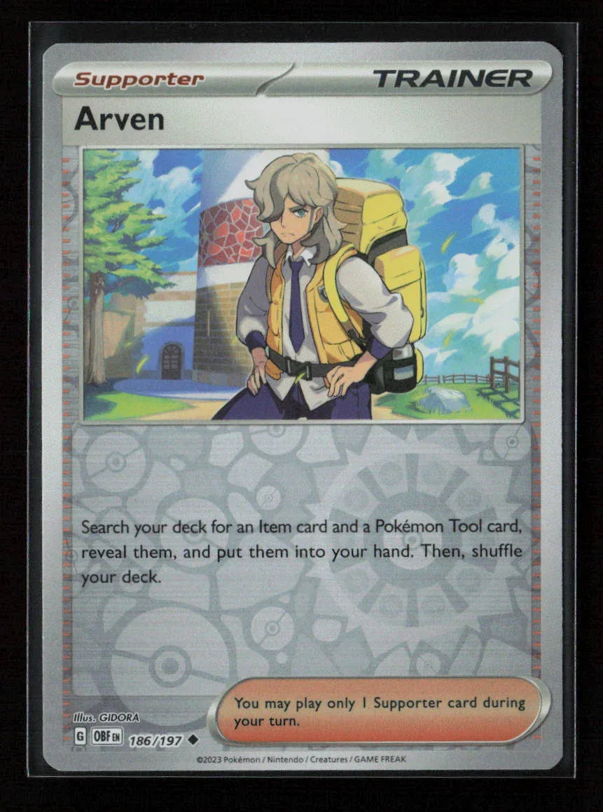 Arven Uncommon SV03: Obsidian Flames 186/197 NM - Kang's Collectibles