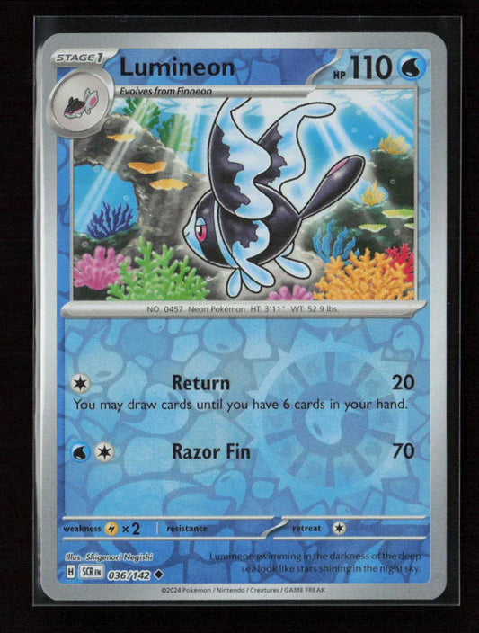 Lumineon Uncommon SV07: Stellar Crown 036/142 NM - Kang's Collectibles
