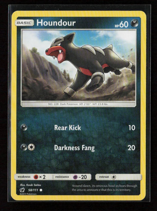 Houndour Common SM - Crimson Invasion 58/111 LP - Kang's Collectibles