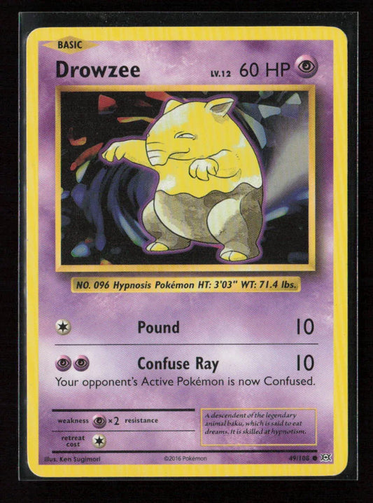 Drowzee Common XY - Evolutions 49/108 LP - Kang's Collectibles