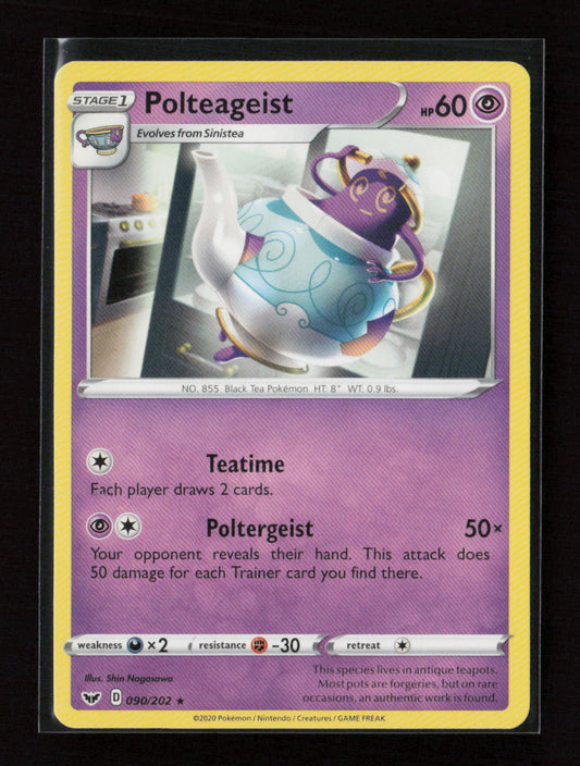 Polteageist Rare SWSH01: Sword & Shield Base Set 090/202 LP