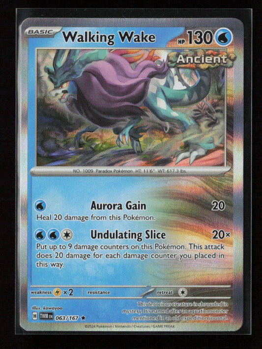 Walking Wake Rare SV06: Twilight Masquerade 063/167 NM - Kang's Collectibles