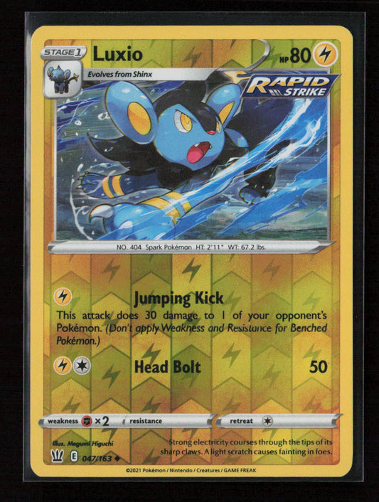Luxio Uncommon SWSH05: Battle Styles 047/163 NM