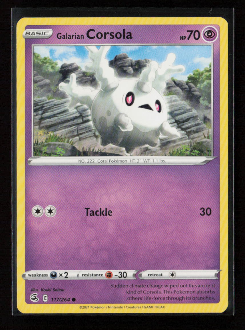 Galarian Corsola Common SWSH08: Fusion Strike 117/264 LP