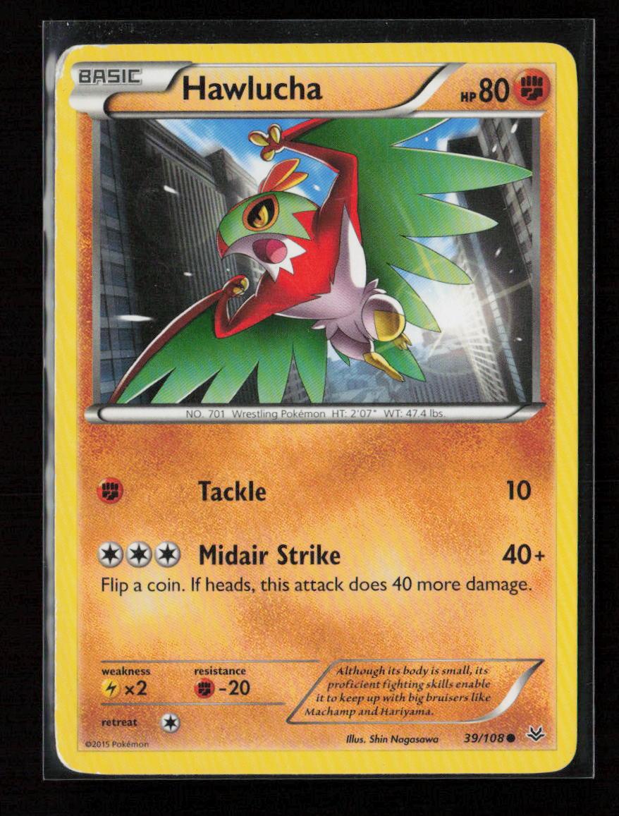 Hawlucha Common XY - Roaring Skies 39/108 LP - Kang's Collectibles