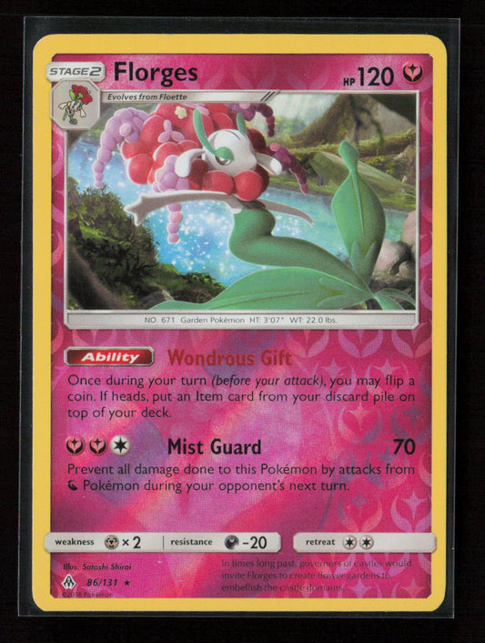 Florges Rare SM - Forbidden Light 86/131 LP