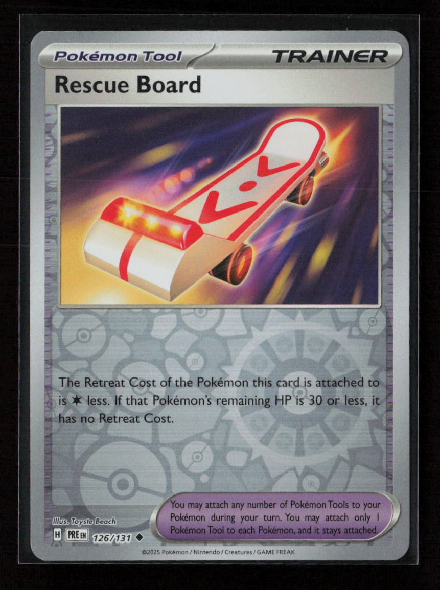 Rescue Board Uncommon SV: Prismatic Evolutions 126/131 NM