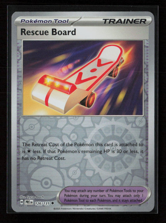 Rescue Board Uncommon SV: Prismatic Evolutions 126/131 NM