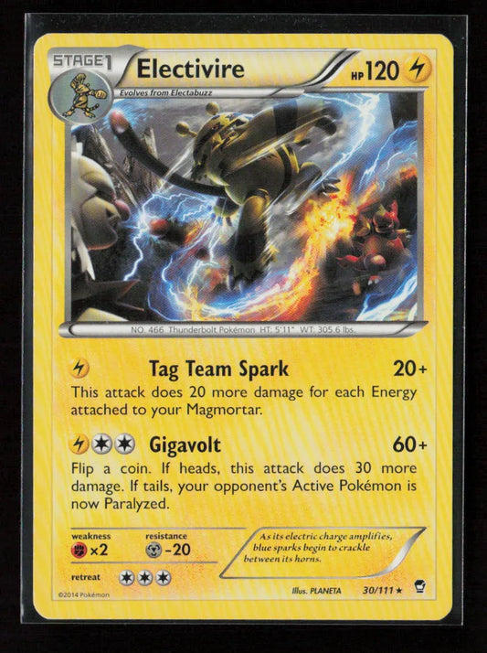 Electivire Rare XY - Furious Fists 30/111 LP - Kang's Collectibles