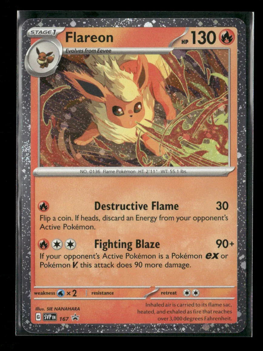 Flareon - (Cosmos Holo) Promo SV: Scarlet & Violet Promo Cards 167 NM - Kang's Collectibles