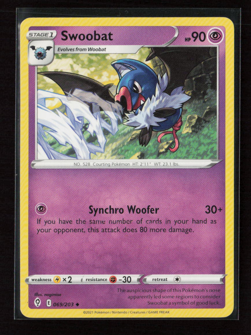Swoobat Uncommon SWSH07: Evolving Skies 069/203 LP