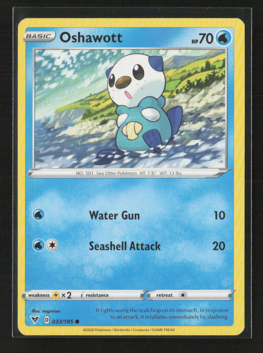 Oshawott Common SWSH04: Vivid Voltage 033/185 LP