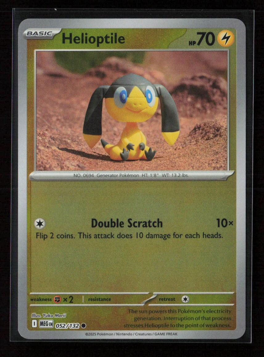 Helioptile - Common ME01: Mega Evolution 052/132 NM - Kang's Collectibles