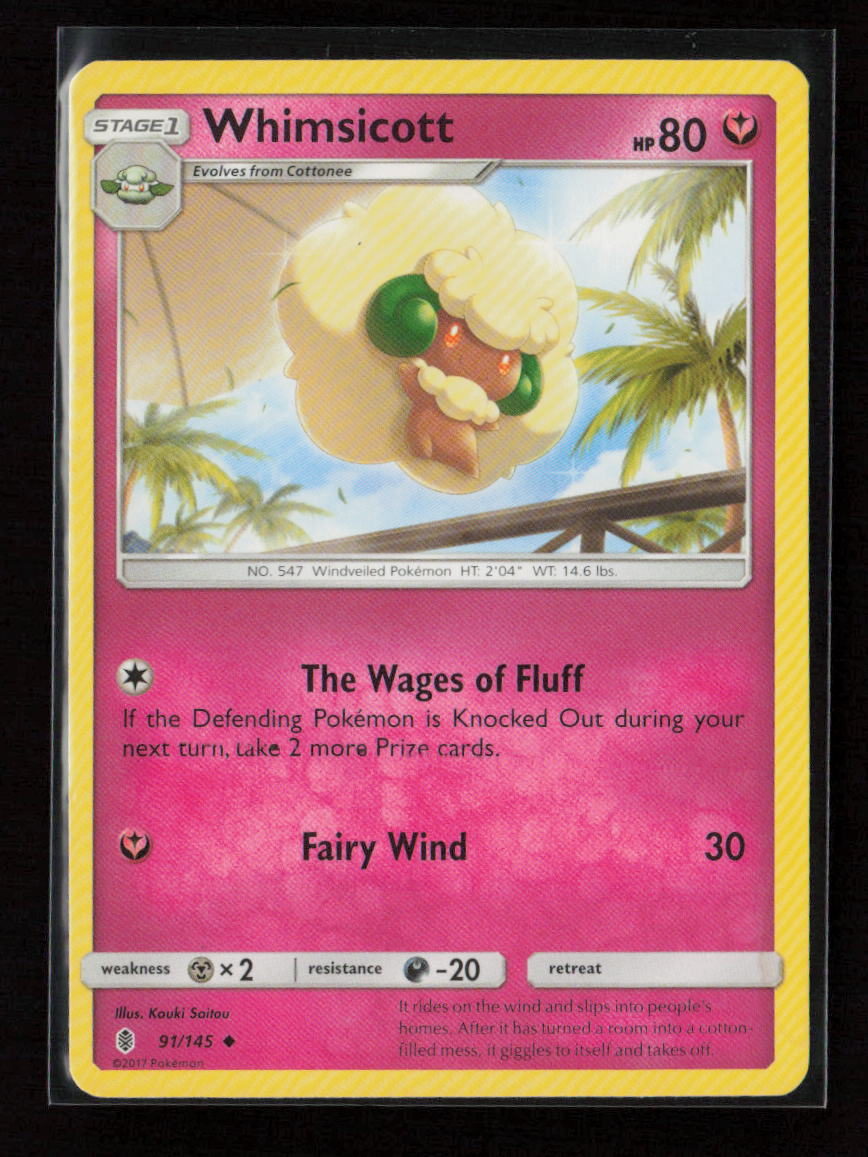 Whimsicott Uncommon SM - Guardians Rising 91/145 LP