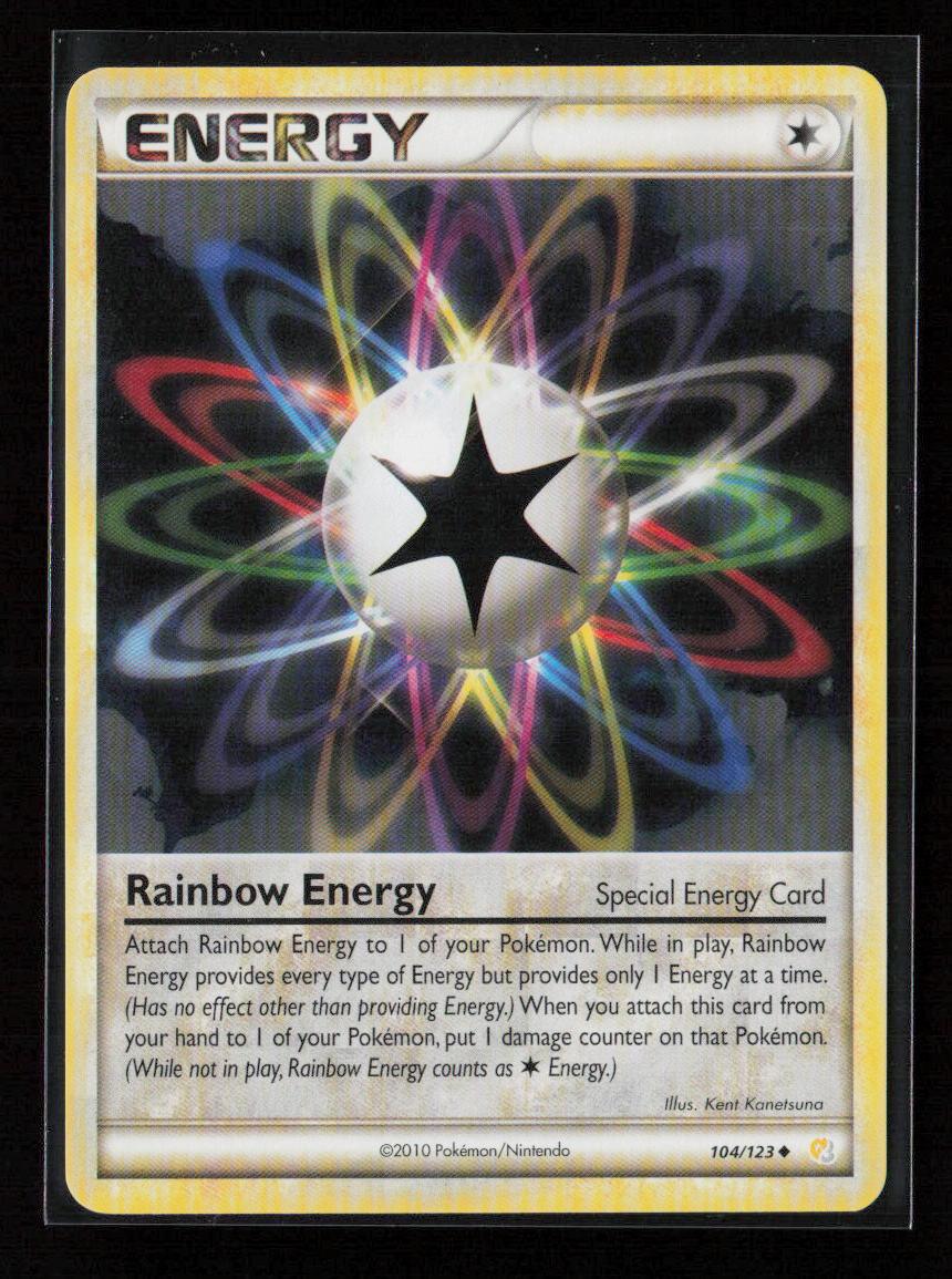 Rainbow Energy Uncommon HeartGold SoulSilver 104/123 LP - Kang's Collectibles