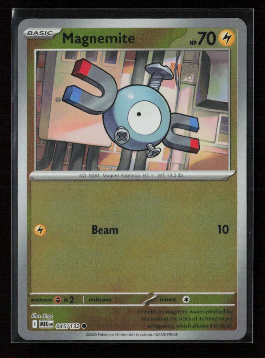 Magnemite Common ME01: Mega Evolution 045/132 NM - Kang's Collectibles