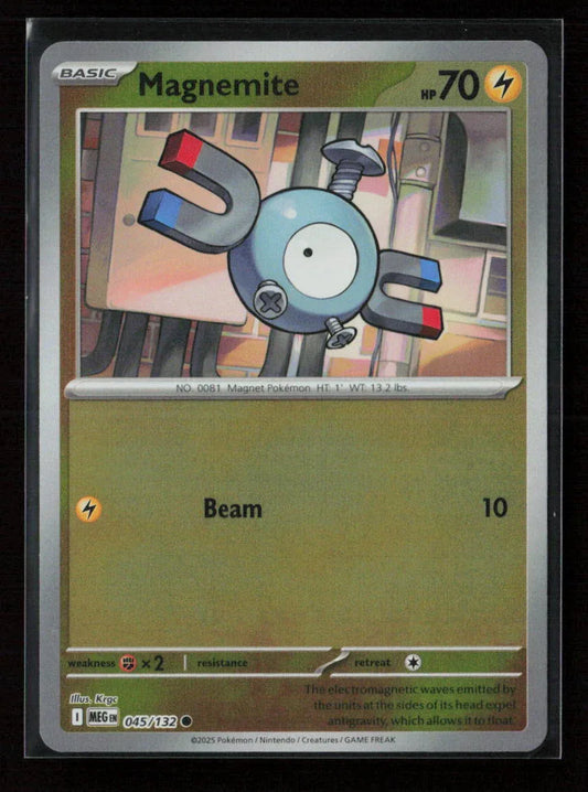 Magnemite Common ME01: Mega Evolution 045/132 NM - Kang's Collectibles
