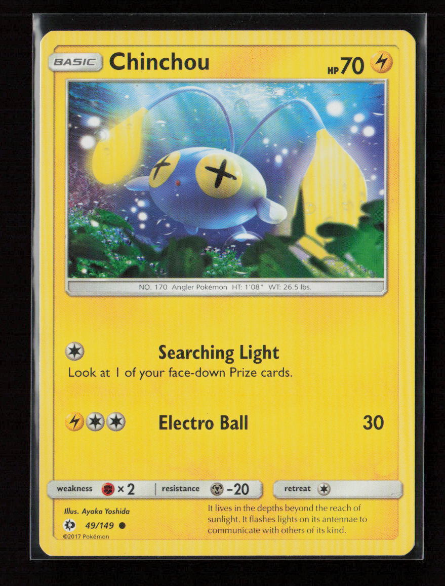 Chinchou Common SM Base Set 49/149 LP