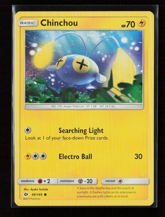 Chinchou Common SM Base Set 49/149 LP