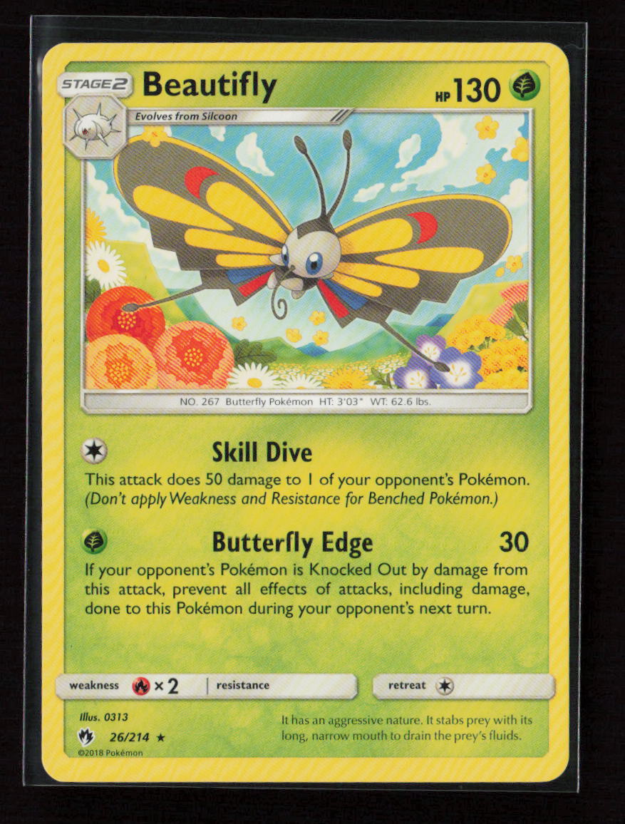 Beautifly Rare SM - Lost Thunder 26/214 LP