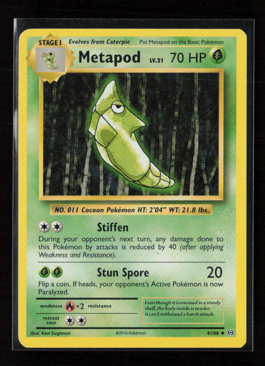 Metapod Uncommon XY - Evolutions 4/108 MP