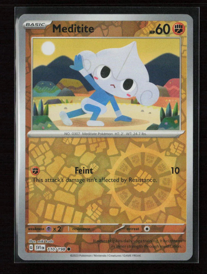 Meditite - Common SV01: Scarlet & Violet Base Set 110/198 NM - Kang's Collectibles