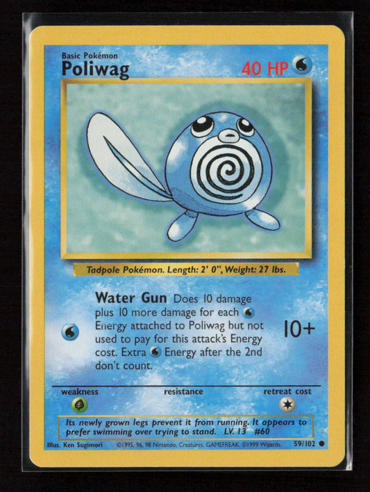 Poliwag Common Base Set 059/102 LP