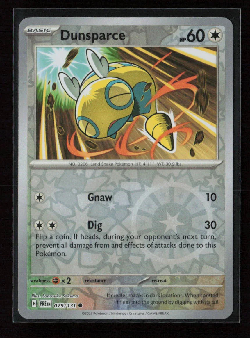 Dunsparce Common SV: Prismatic Evolutions 079/131 NM - Kang's Collectibles
