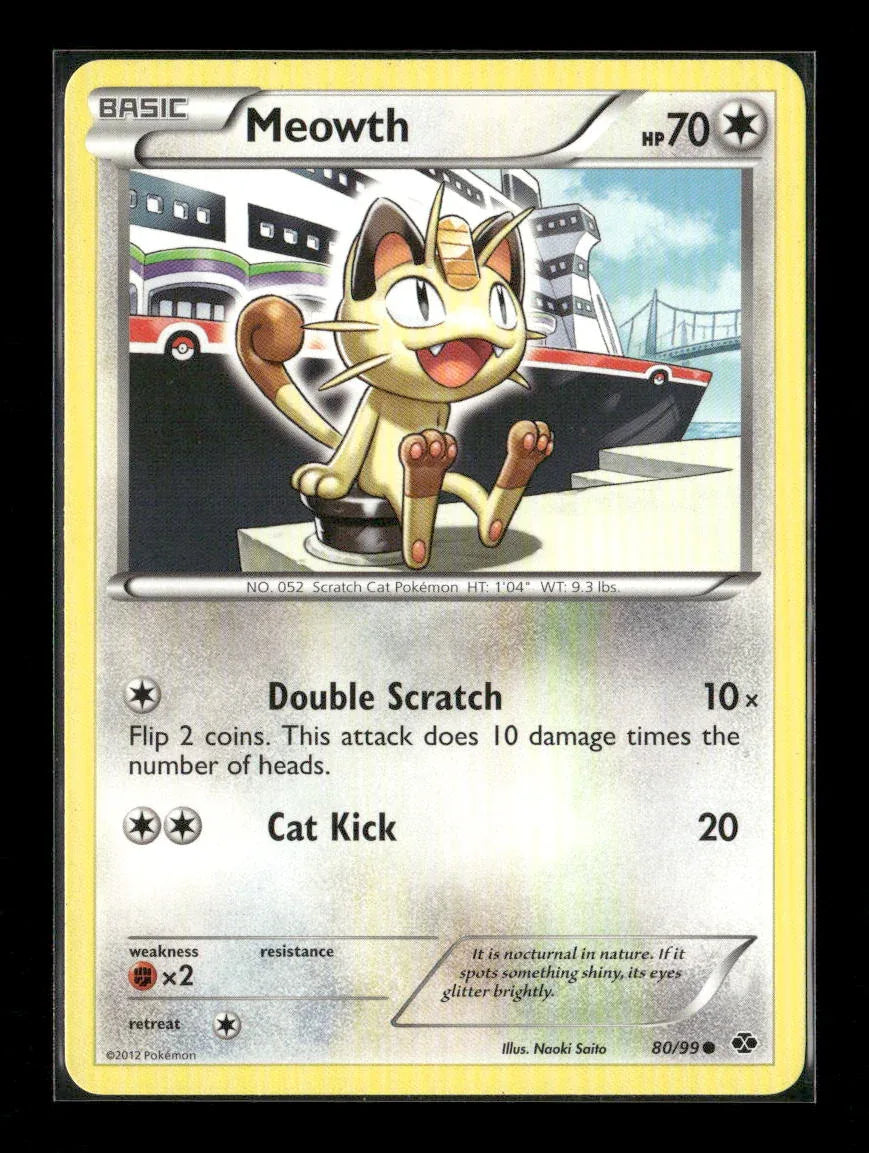 Meowth Common Next Destinies 80/99 LP - Kang's Collectibles