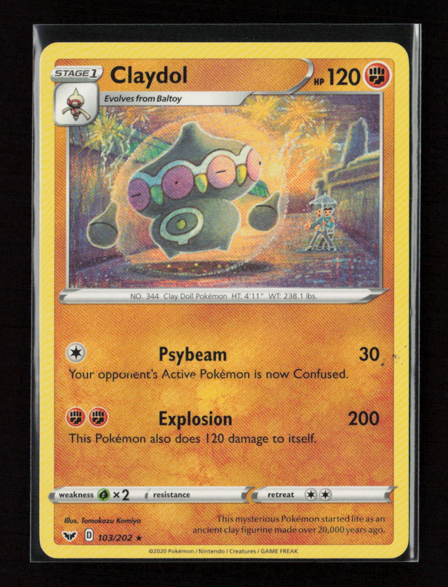 Claydol Rare SWSH01: Sword & Shield Base Set 103/202 LP