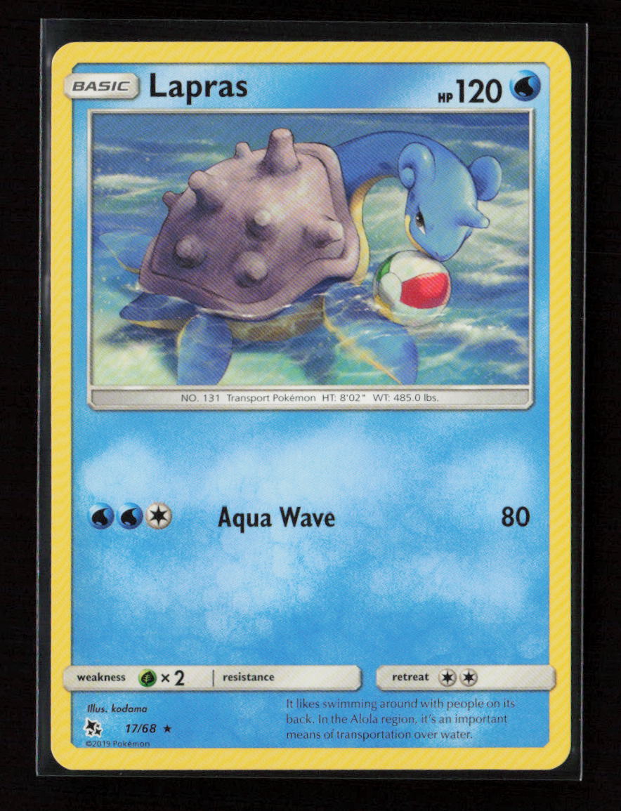 Lapras Rare Hidden Fates 17/68 LP