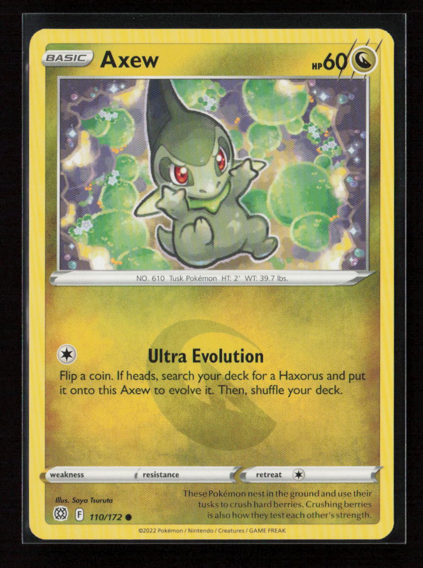 Axew Common SWSH09: Brilliant Stars 110/172 NM