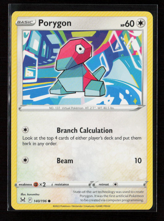 Porygon Common SWSH11: Lost Origin 140/196 LP