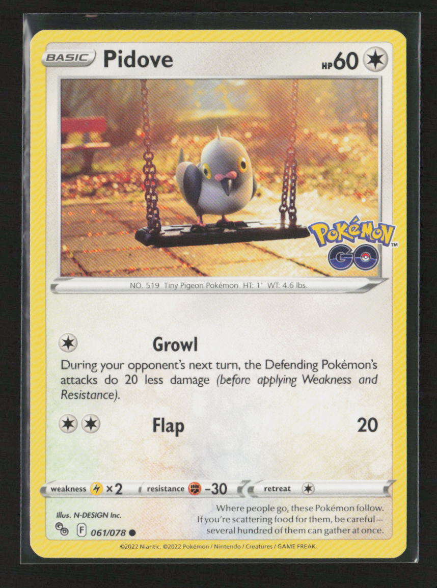 Pidove Common Pokemon GO 061/078 LP