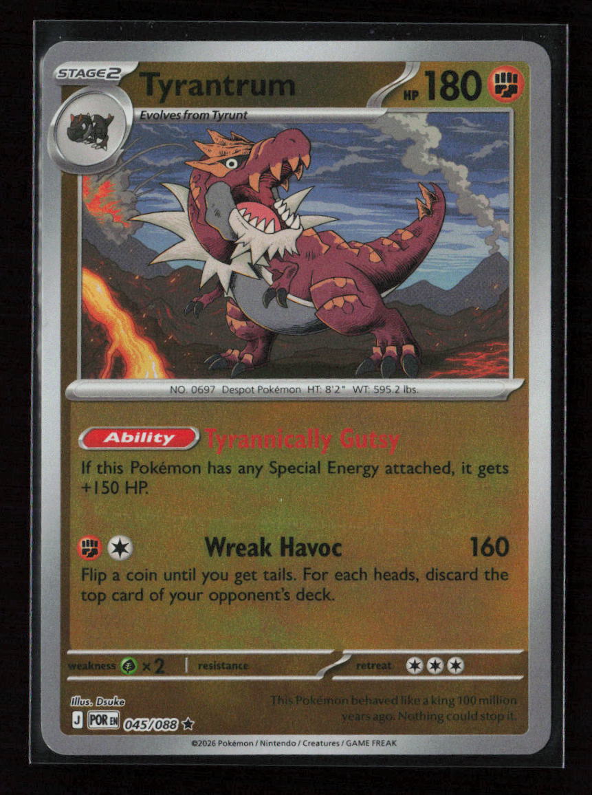 Tyrantrum Rare ME03: Perfect Order 045/088 NM