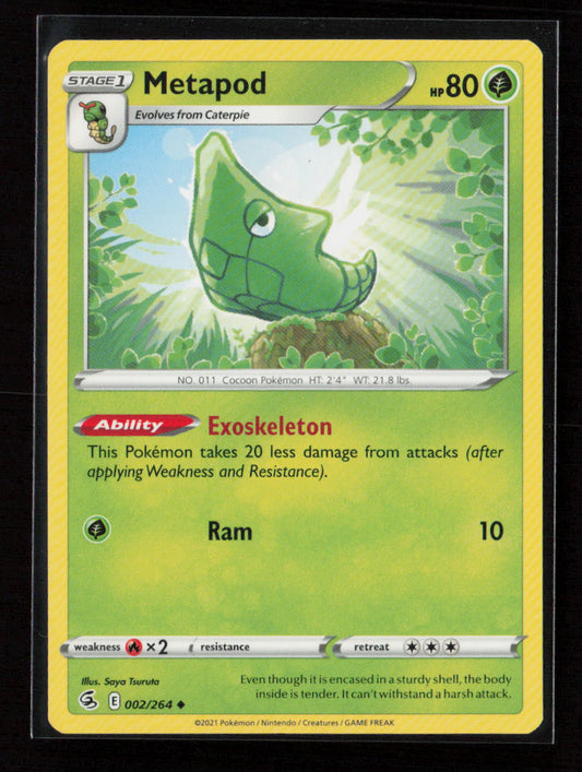 Metapod Uncommon SWSH08: Fusion Strike 002/264 LP