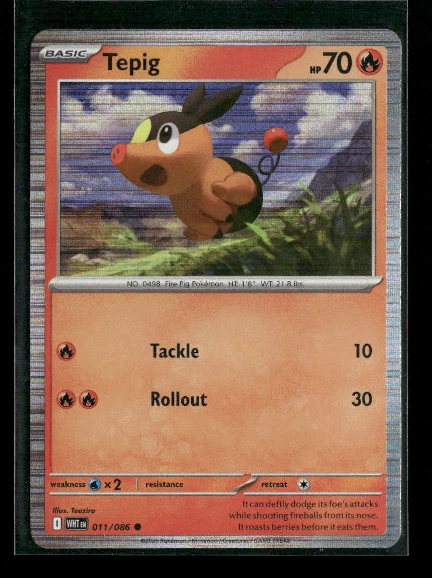 Tepig Common SV: White Flare 011/086 NM - Kang's Collectibles